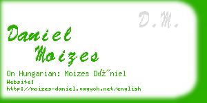 daniel moizes business card